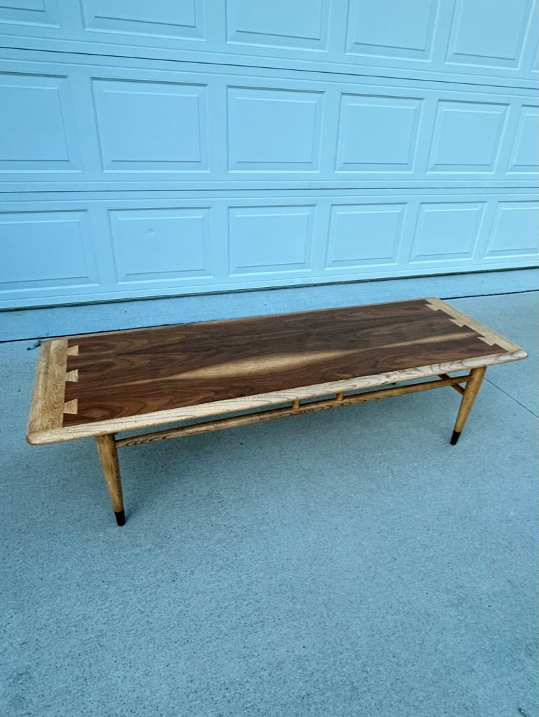 Expertly Restored MCM Lane Acclaim Walnut Coffee Table
