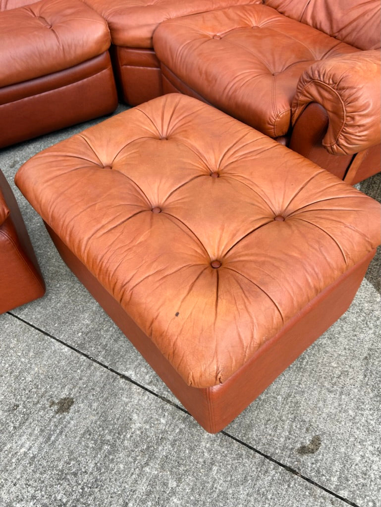 5 Piece MCM Overman Sectional Vegan Leather