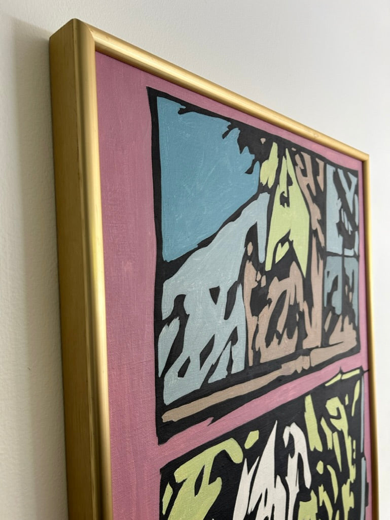 Mid-Century Modern Acrylic Painting