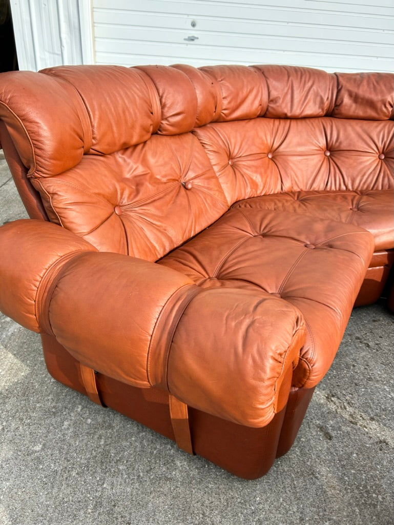 5 Piece MCM Overman Sectional Vegan Leather