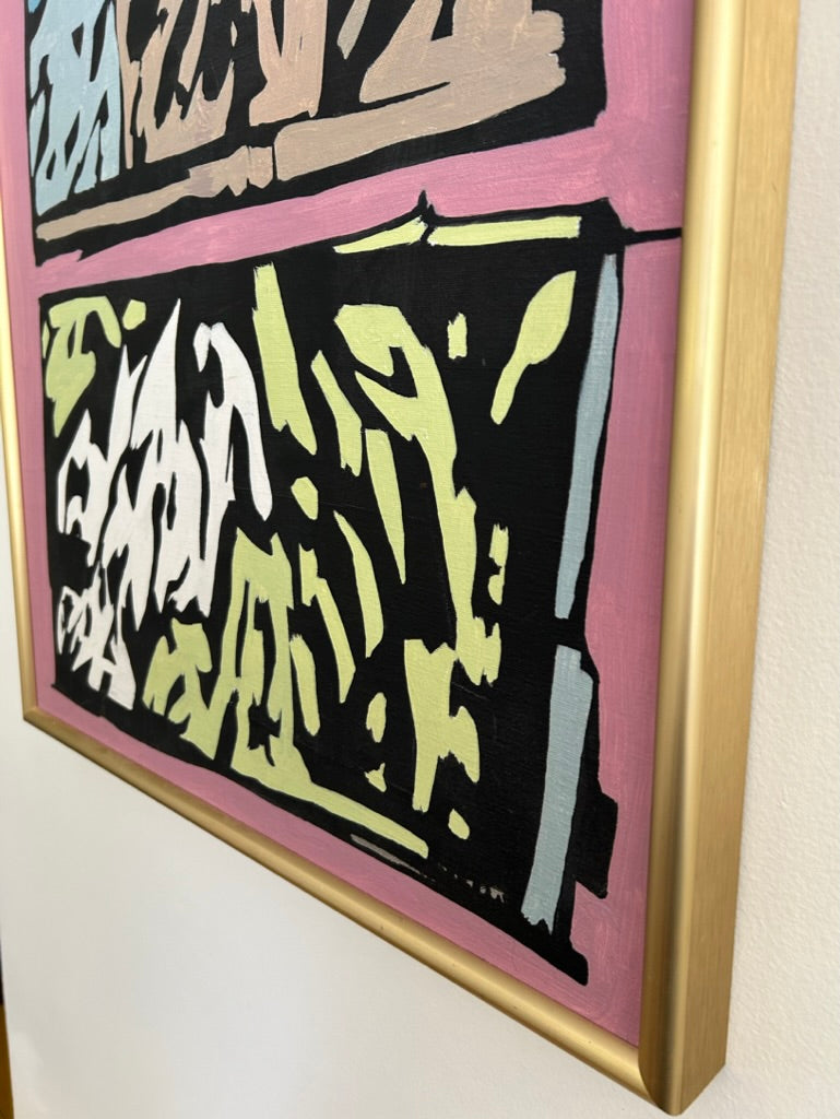 Mid-Century Modern Acrylic Painting