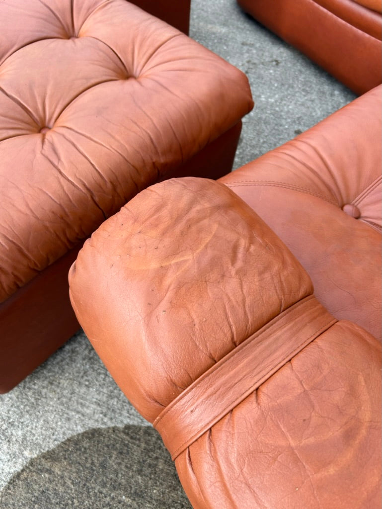 5 Piece MCM Overman Sectional Vegan Leather