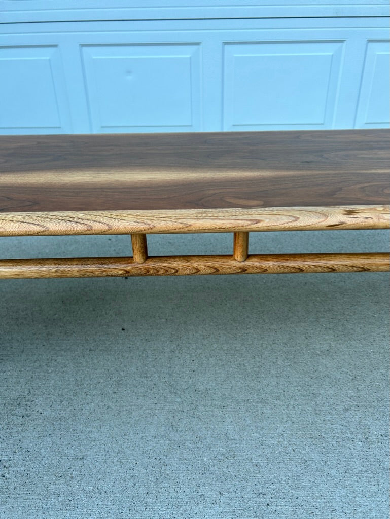 Expertly Restored MCM Lane Acclaim Walnut Coffee Table