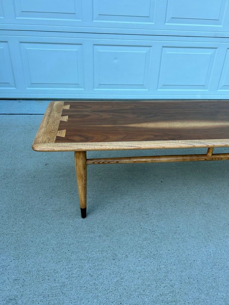 Expertly Restored MCM Lane Acclaim Walnut Coffee Table