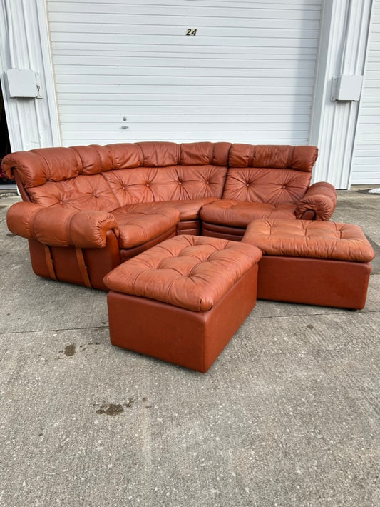 5 Piece MCM Overman Sectional Vegan Leather