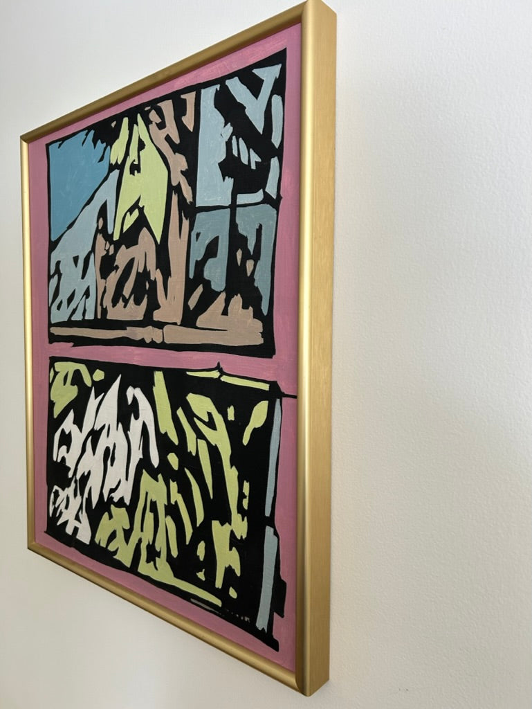 Mid-Century Modern Acrylic Painting