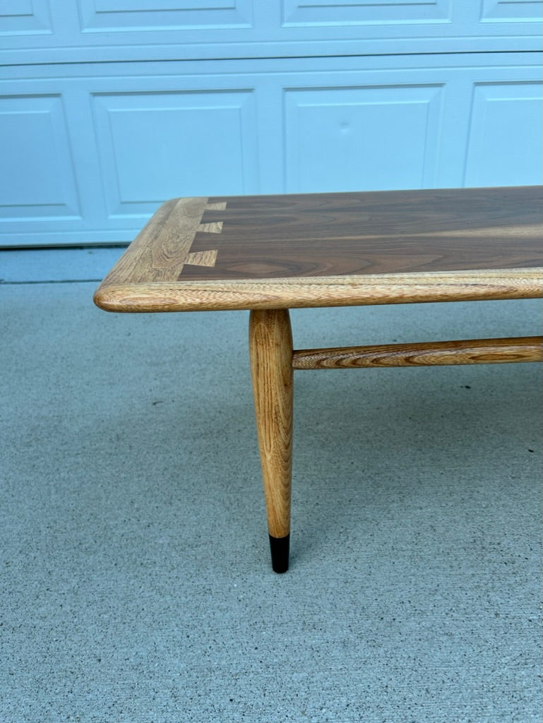 Expertly Restored MCM Lane Acclaim Walnut Coffee Table