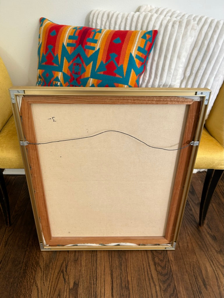 Mid-Century Modern Acrylic Painting