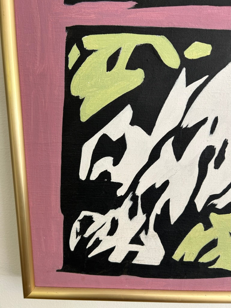 Mid-Century Modern Acrylic Painting