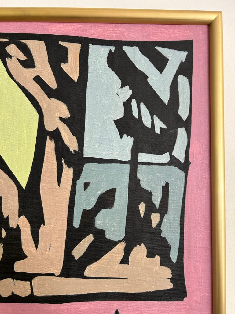 Mid-Century Modern Acrylic Painting