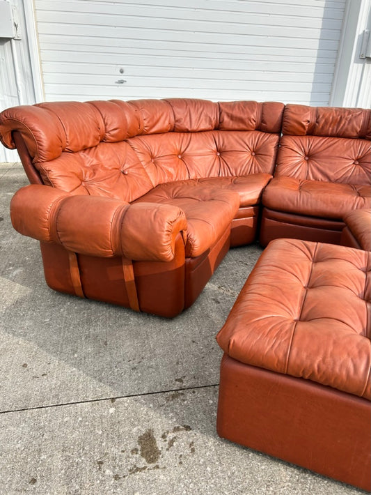 5 Piece MCM Overman Sectional Vegan Leather