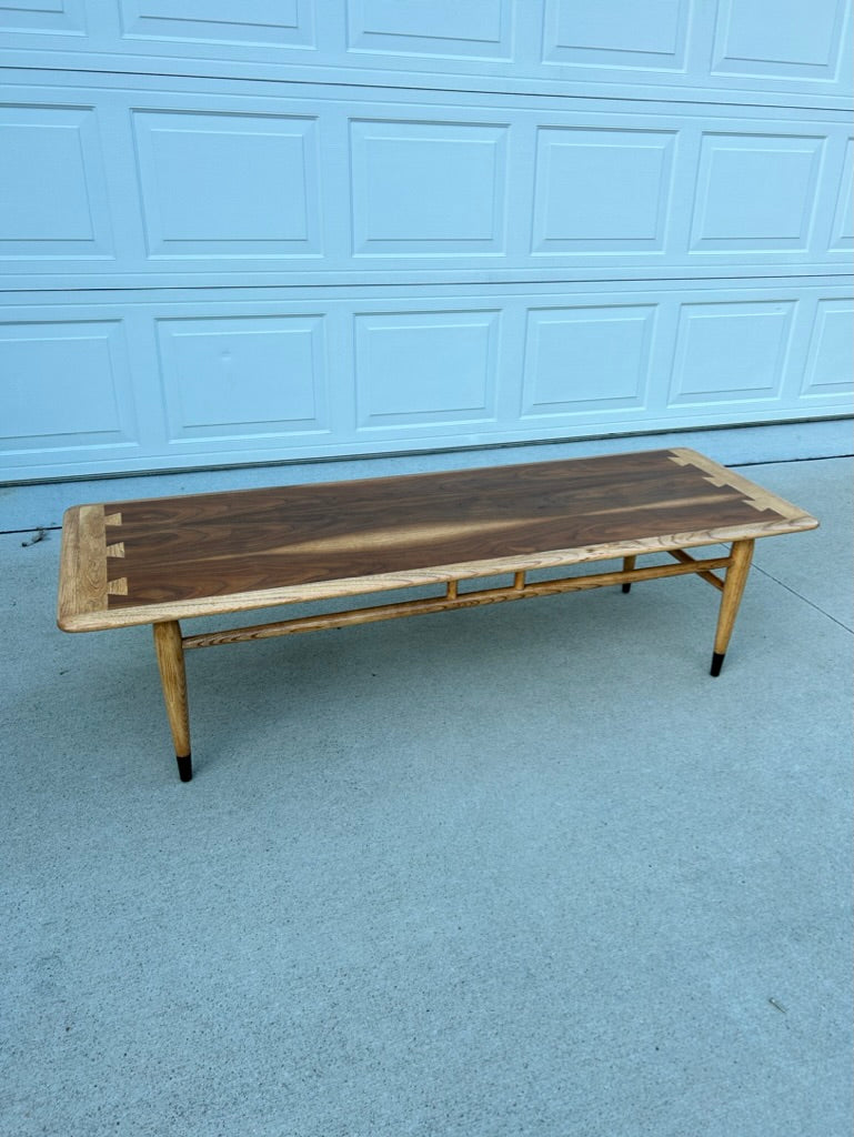 Expertly Restored MCM Lane Acclaim Walnut Coffee Table