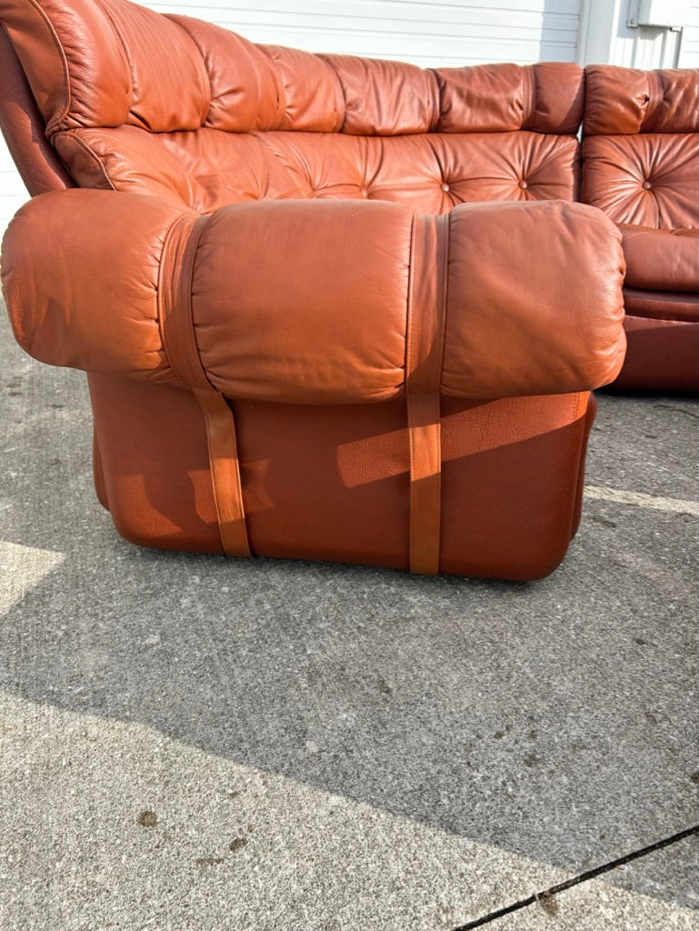 5 Piece MCM Overman Sectional Vegan Leather