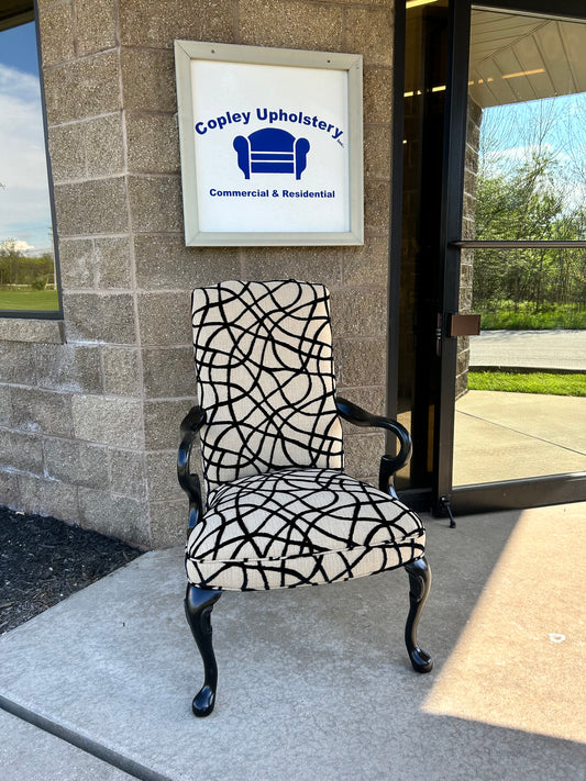 Neoclassical Statement Arm Chair