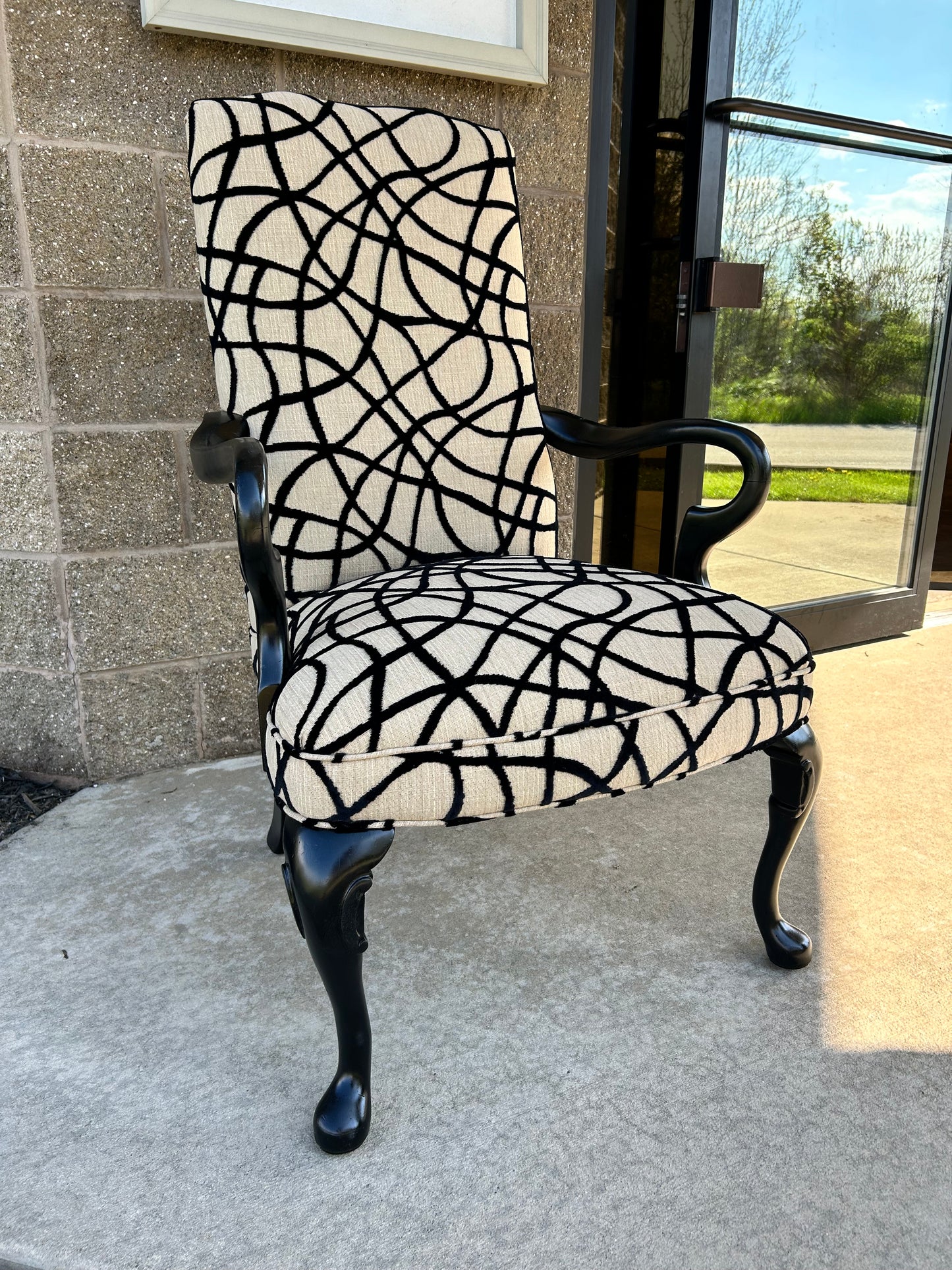 Neoclassical Statement Arm Chair