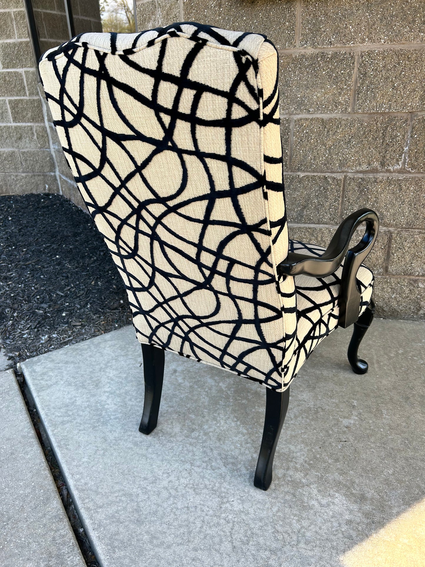 Neoclassical Statement Arm Chair