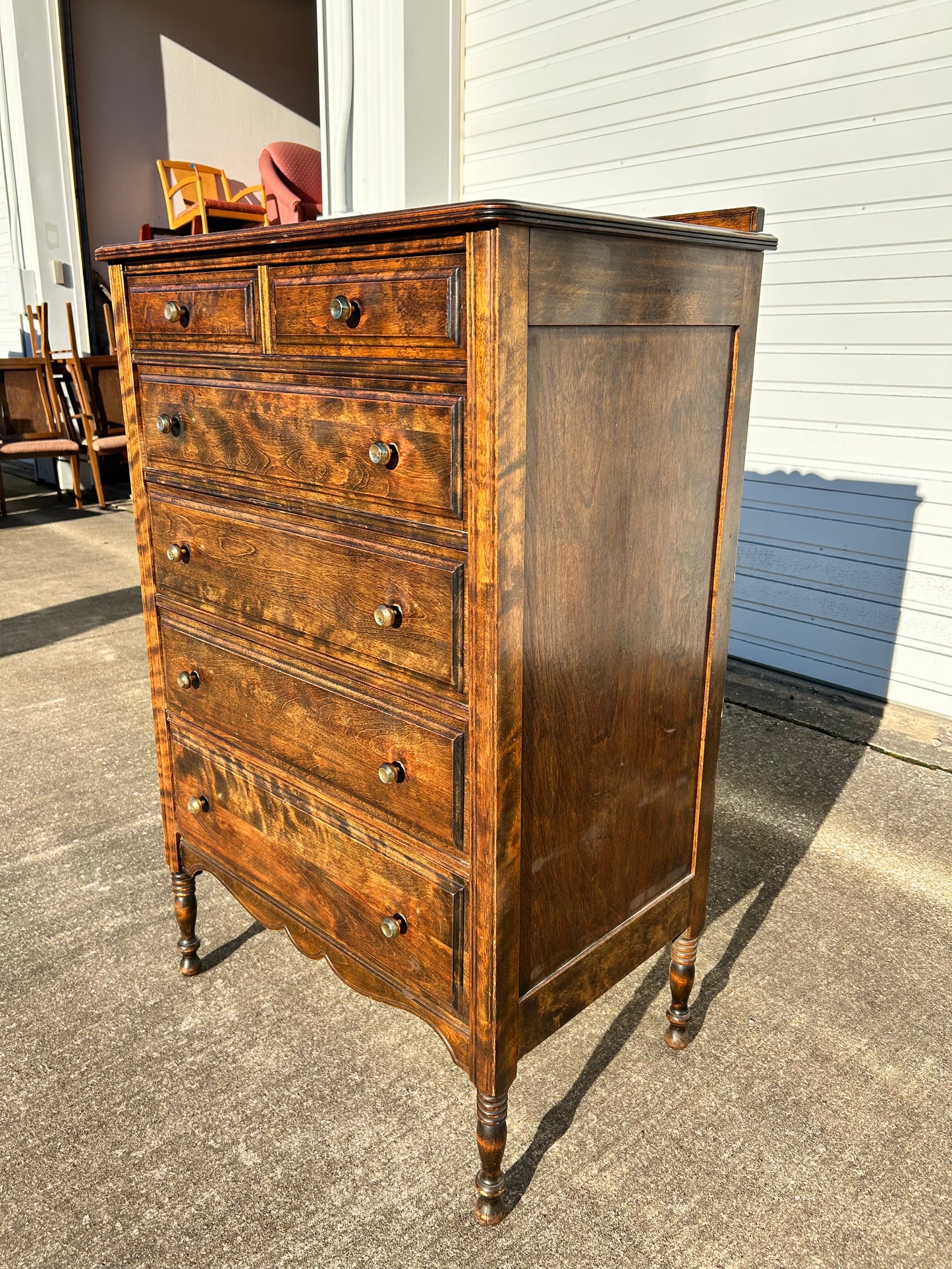 Early 20th Century Victorian Tall Dresser