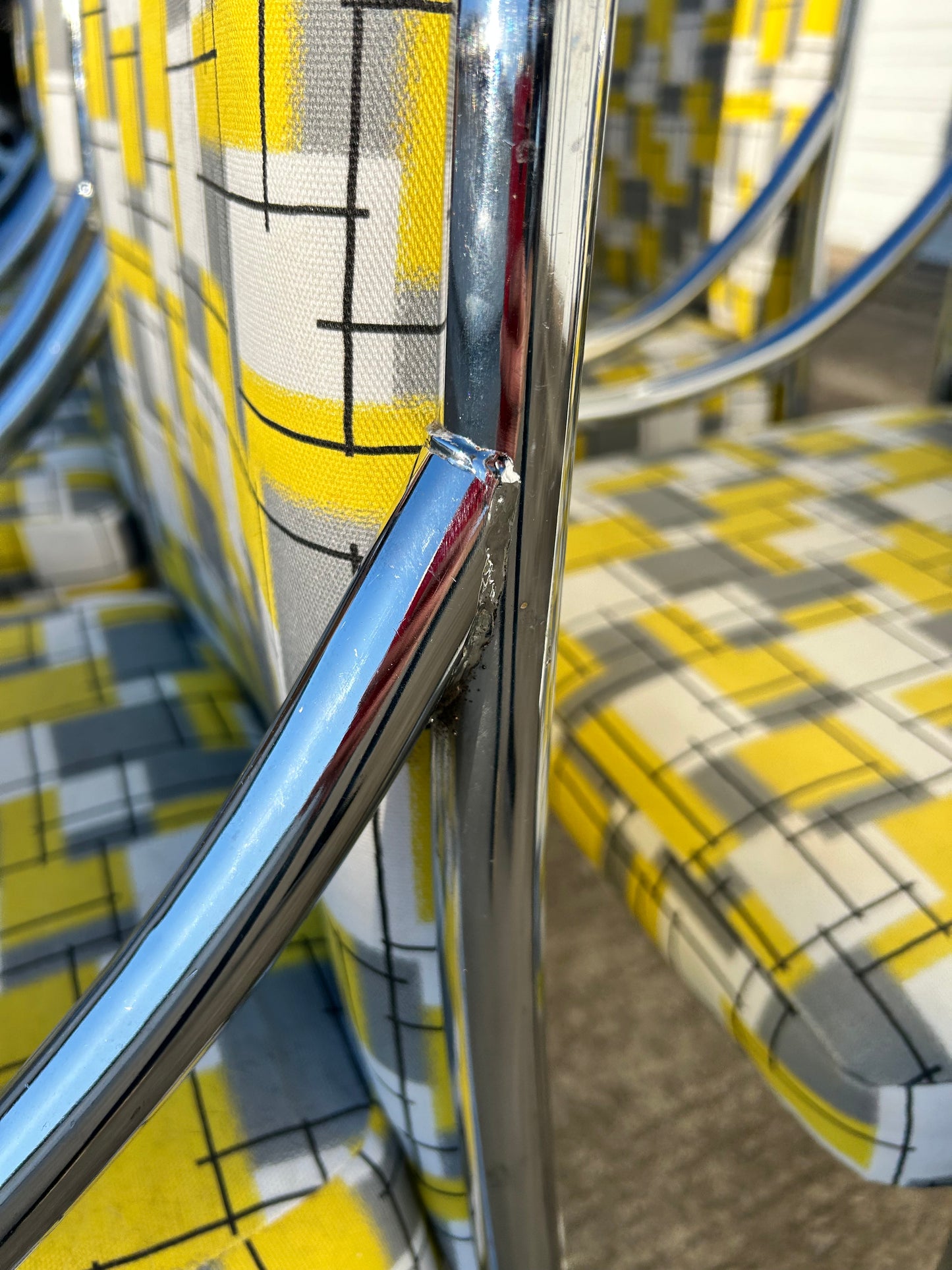 Milo Baughman Style (6) Chrome Dining Chairs