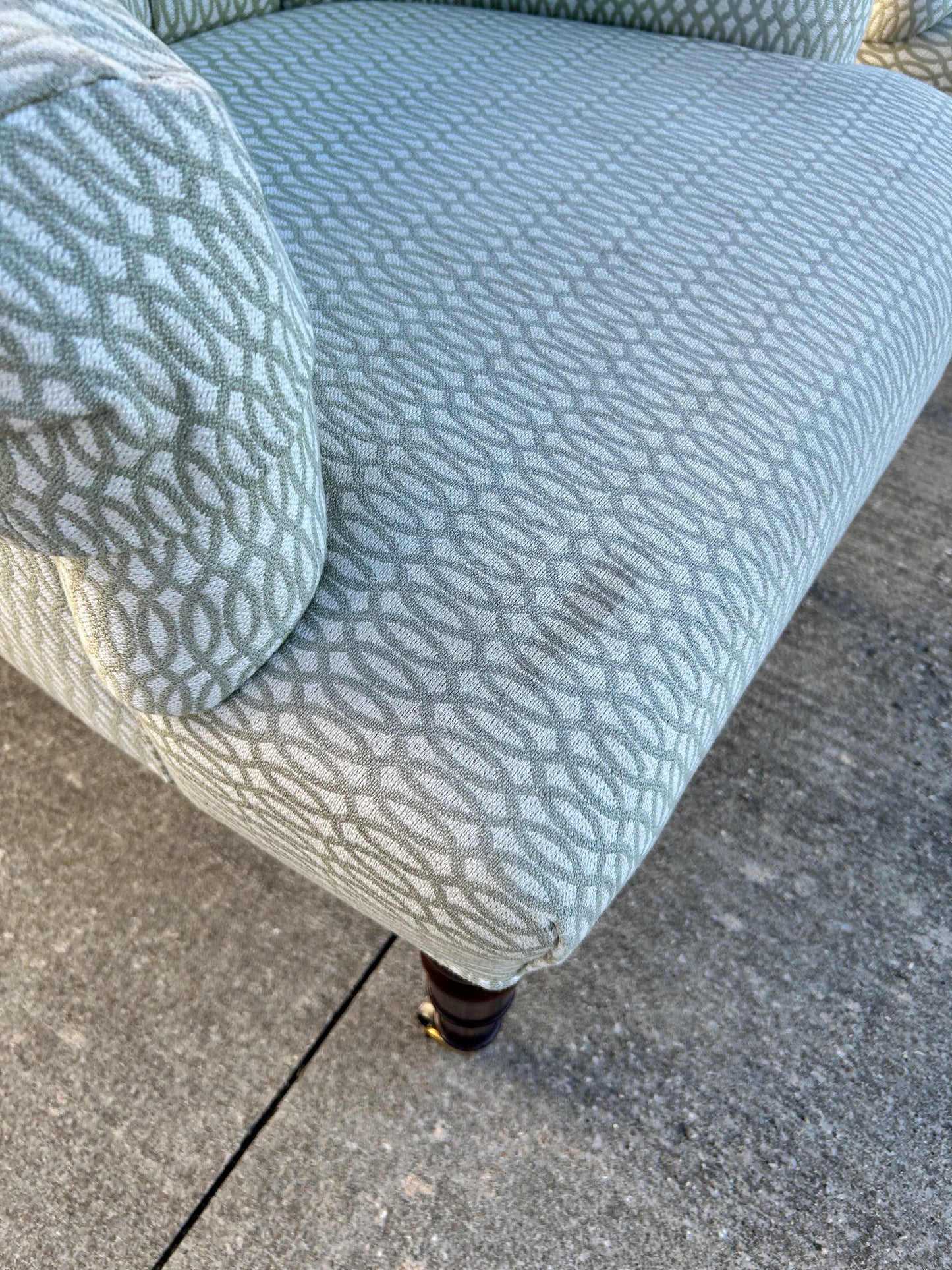 Pair of Victorian Style Tufted Back Armchairs by Calico Corners