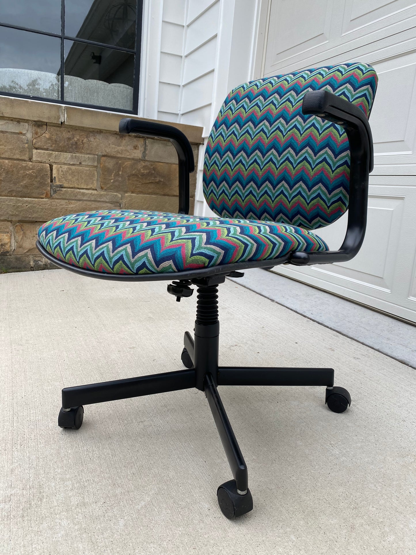 Reupholstered Office Chair by Stylex, Inc. in Mcm Fabric