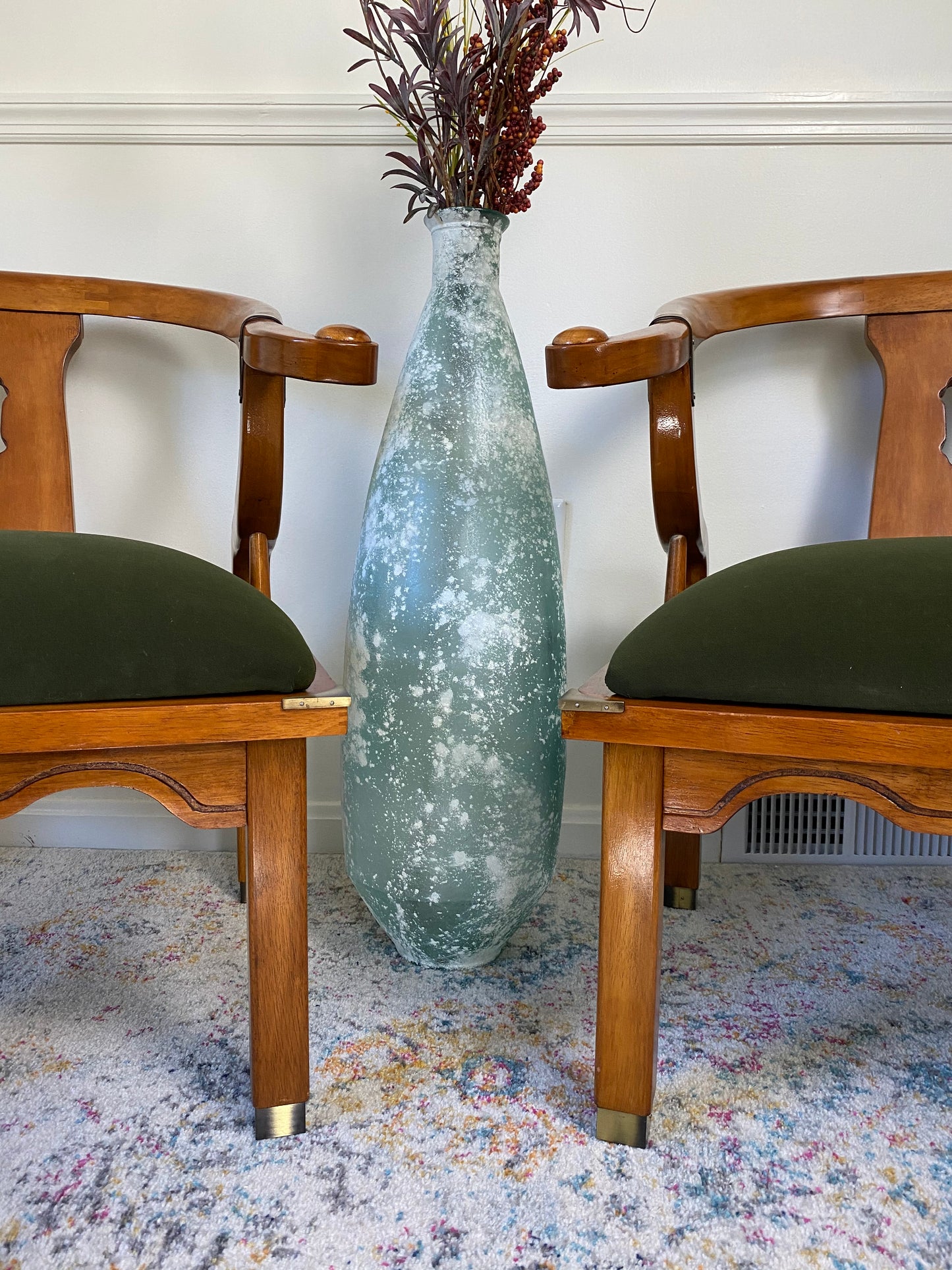 Pair of Mid-Century James Mont Style Ming Chinoiserie Accent Chairs