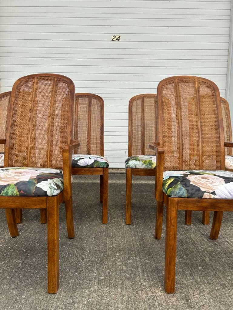 Set of 6 Reupholstered Drexel Passage Dining Chairs