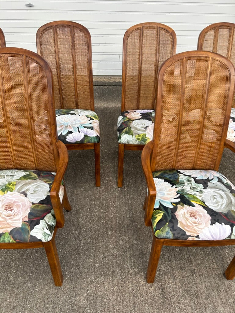 Set of 6 Reupholstered Drexel Passage Dining Chairs