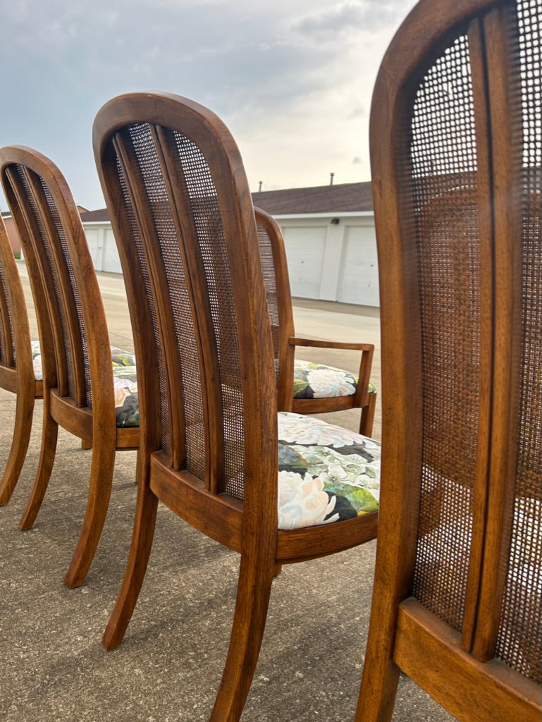 Set of 6 Reupholstered Drexel Passage Dining Chairs