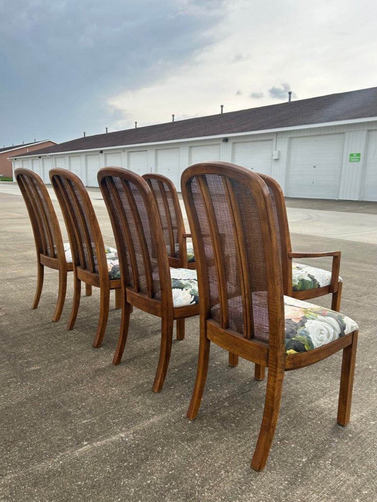 Set of 6 Reupholstered Drexel Passage Dining Chairs