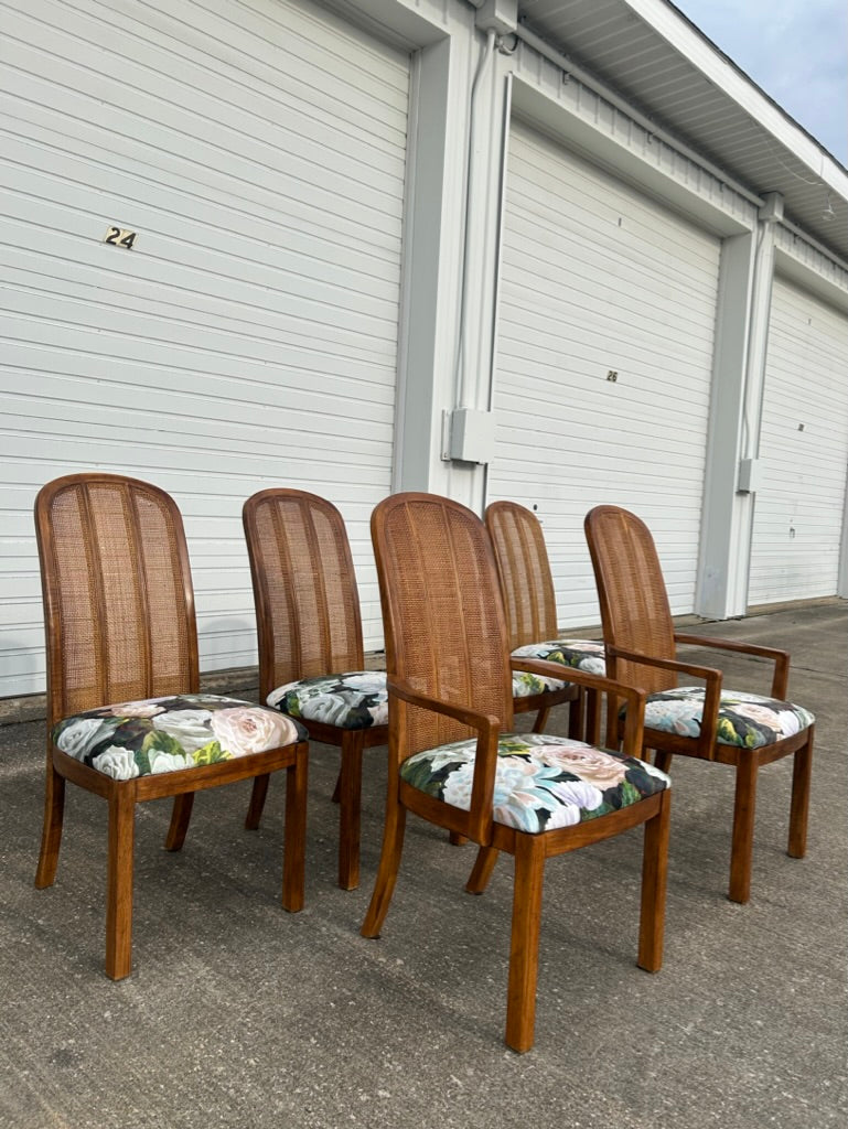 Set of 6 Reupholstered Drexel Passage Dining Chairs