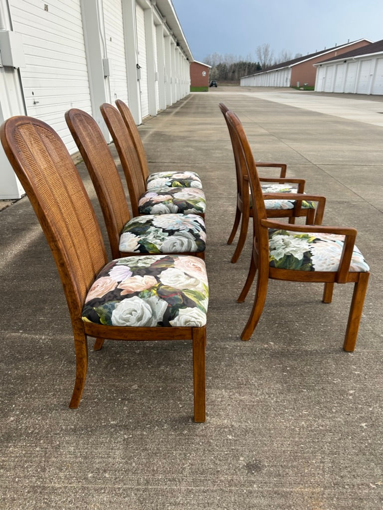 Set of 6 Reupholstered Drexel Passage Dining Chairs