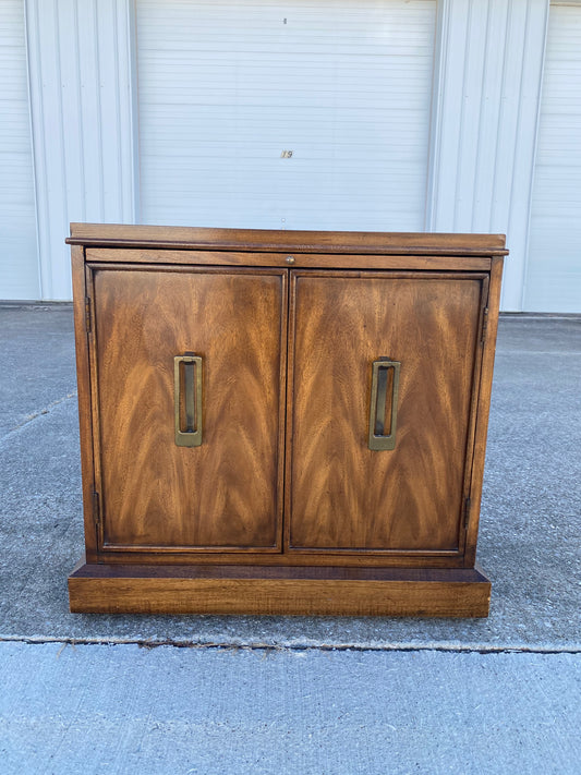 Vintage "Vanguard" End Table Cabinet w/ Writing Drawer
