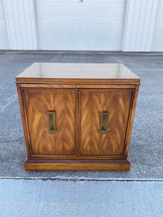 Vintage "Vanguard" End Table Cabinet w/ Writing Drawer