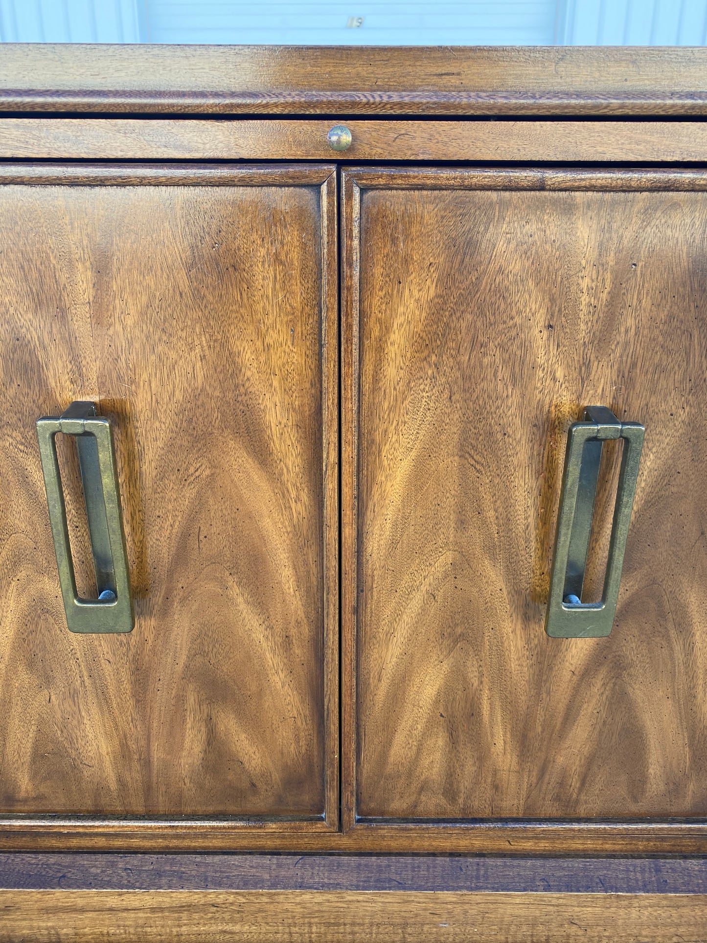 Vintage "Vanguard" End Table Cabinet w/ Writing Drawer