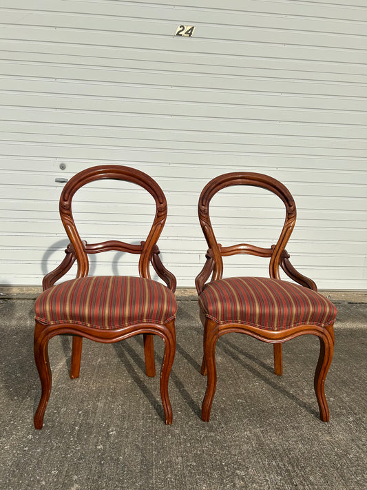 Pair of Early Victorian John Henry Belter Style Side Chairs