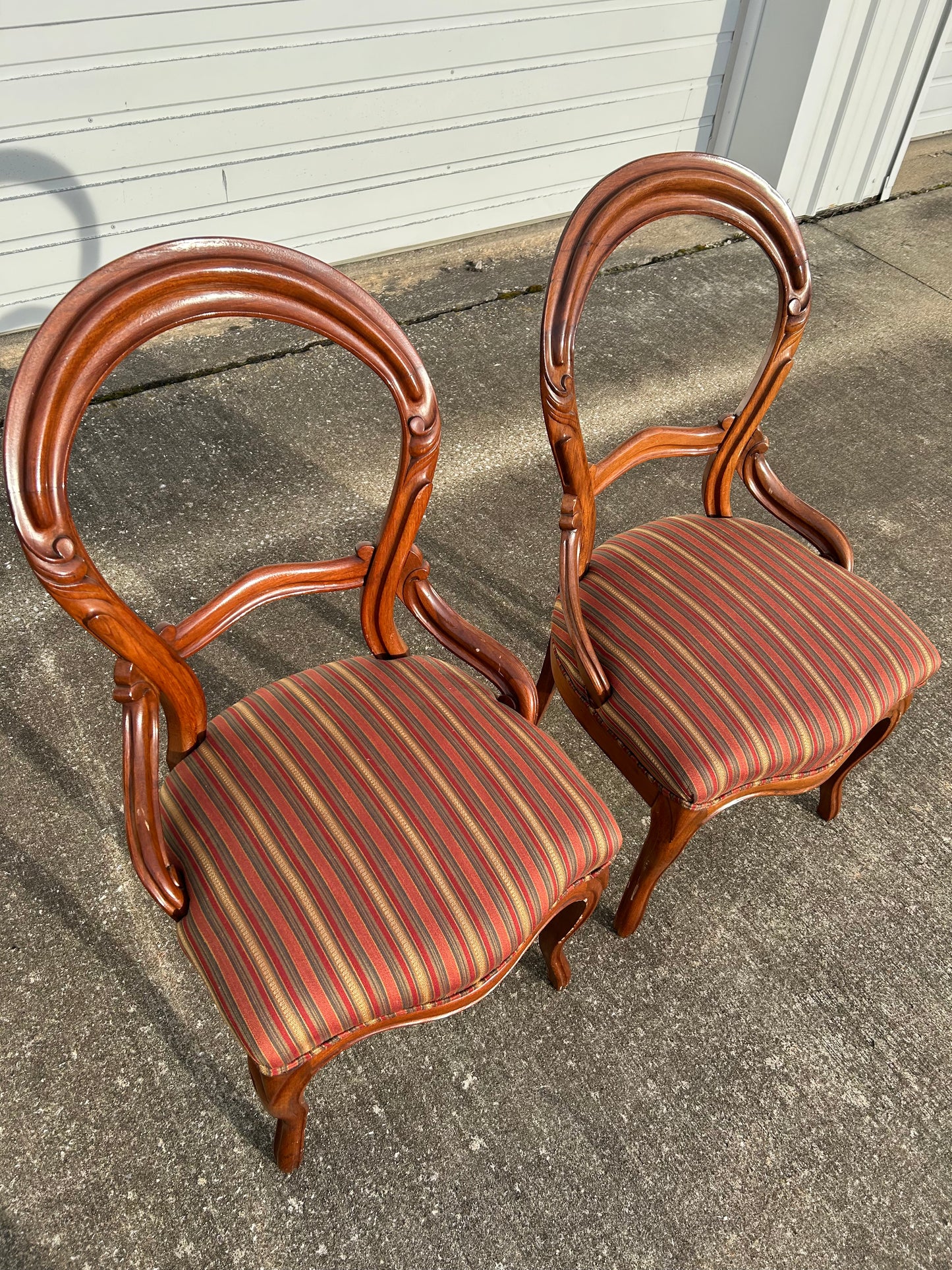 Pair of Early Victorian John Henry Belter Style Side Chairs