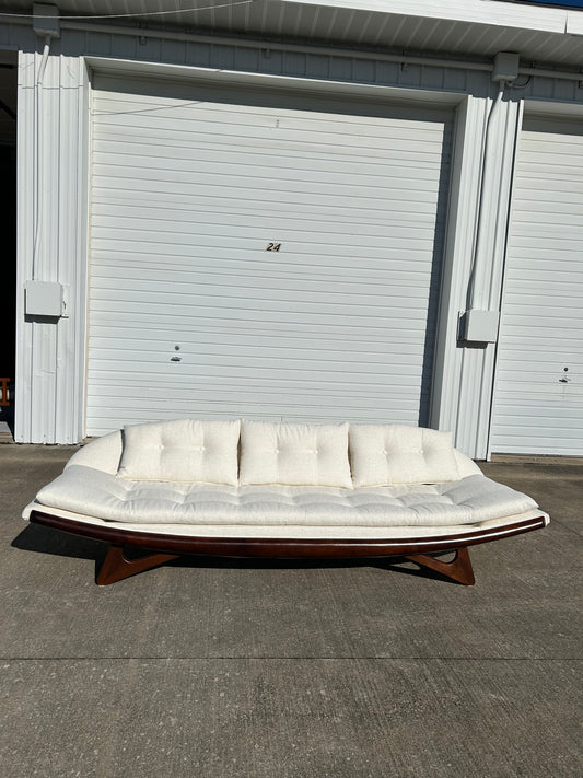 Expertly Restored Adrian Pearsall Armless Gondola Sofa for Craft Associates