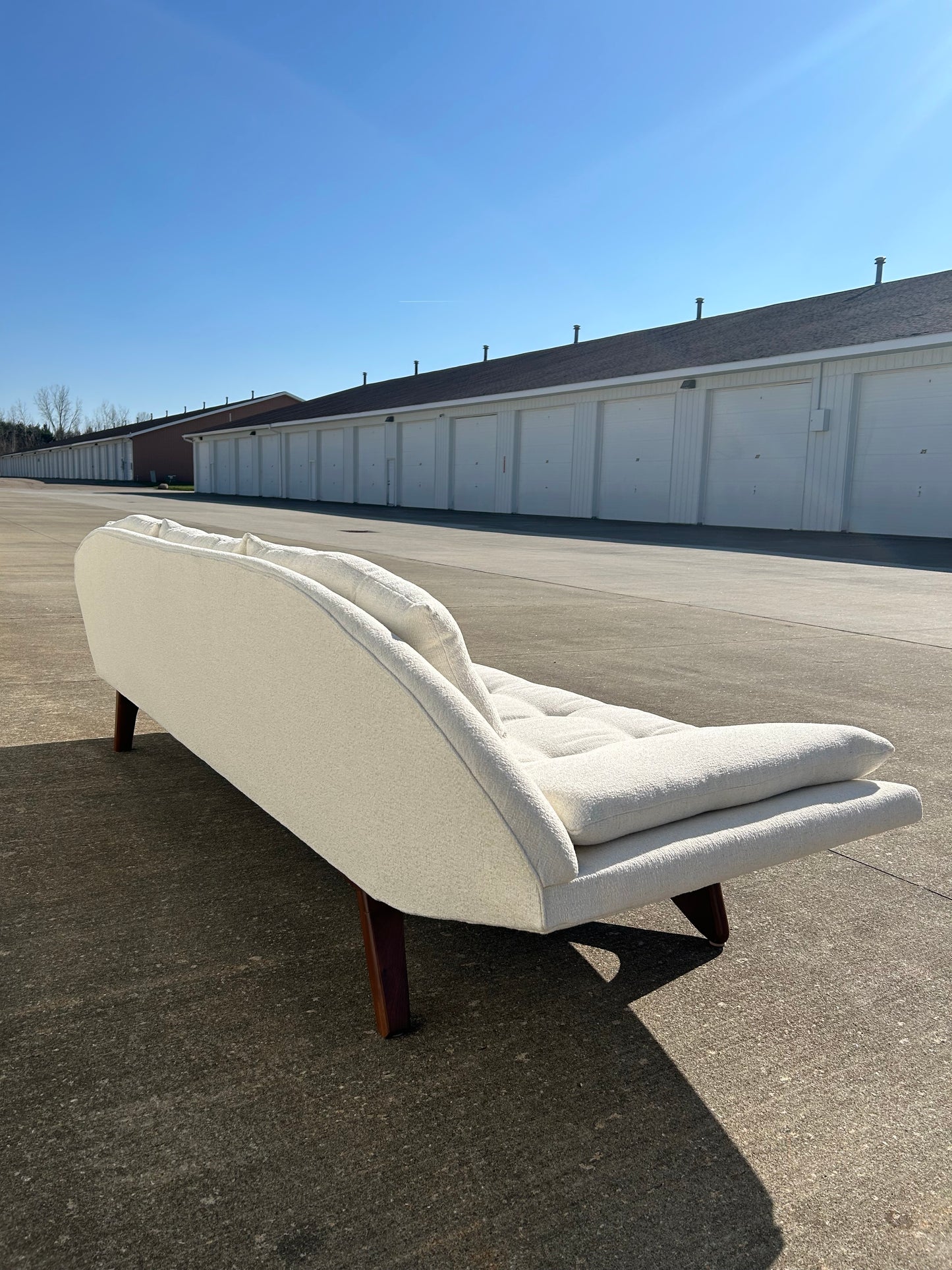 Expertly Restored Adrian Pearsall Armless Gondola Sofa for Craft Associates