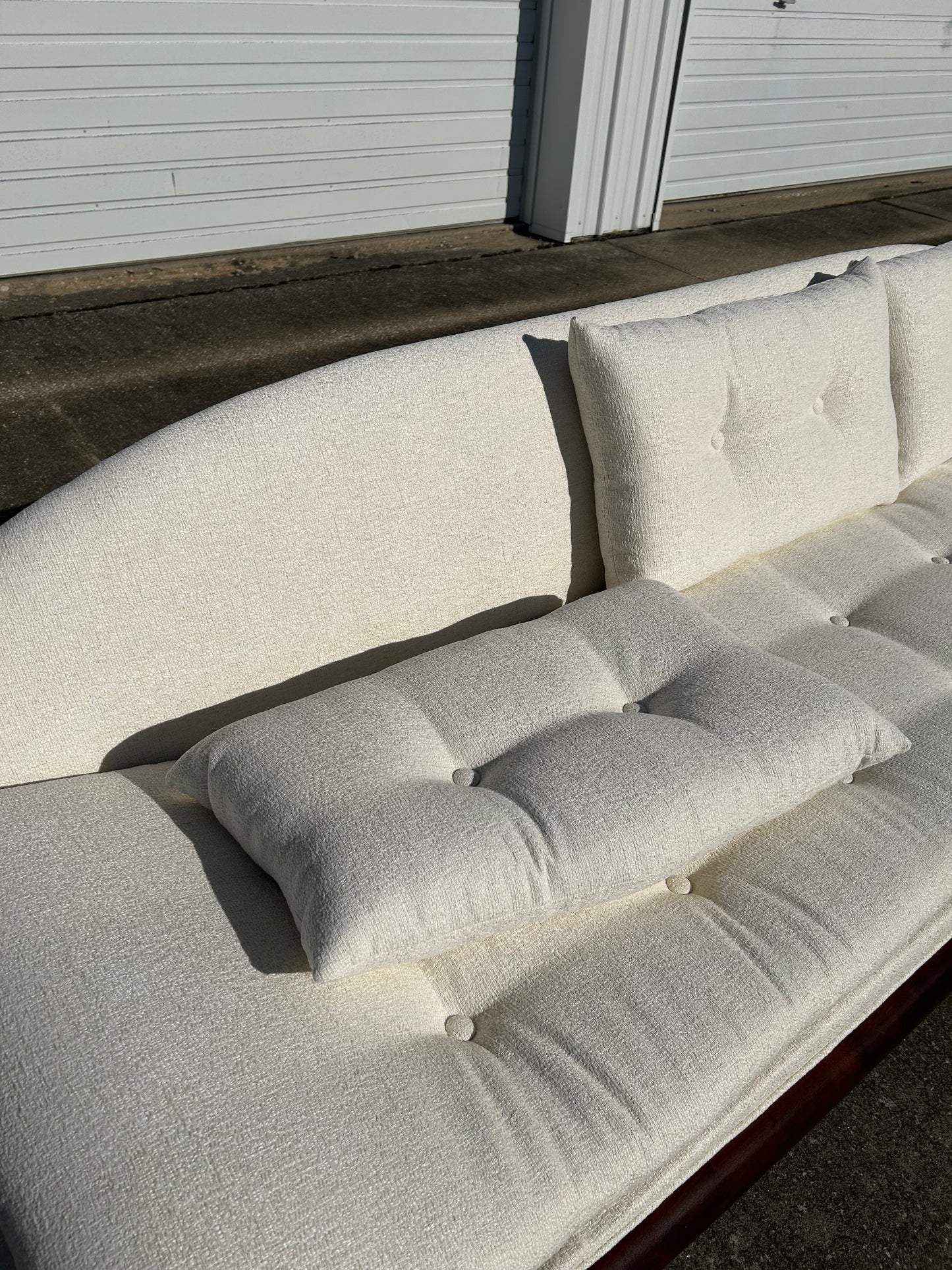 Expertly Restored Adrian Pearsall Armless Gondola Sofa for Craft Associates