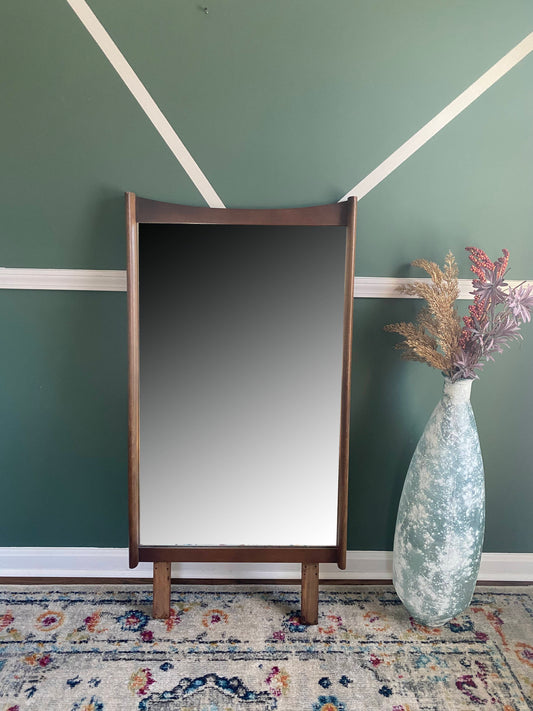 Vintage Tall Bassett Mirror for Desk or Dresser