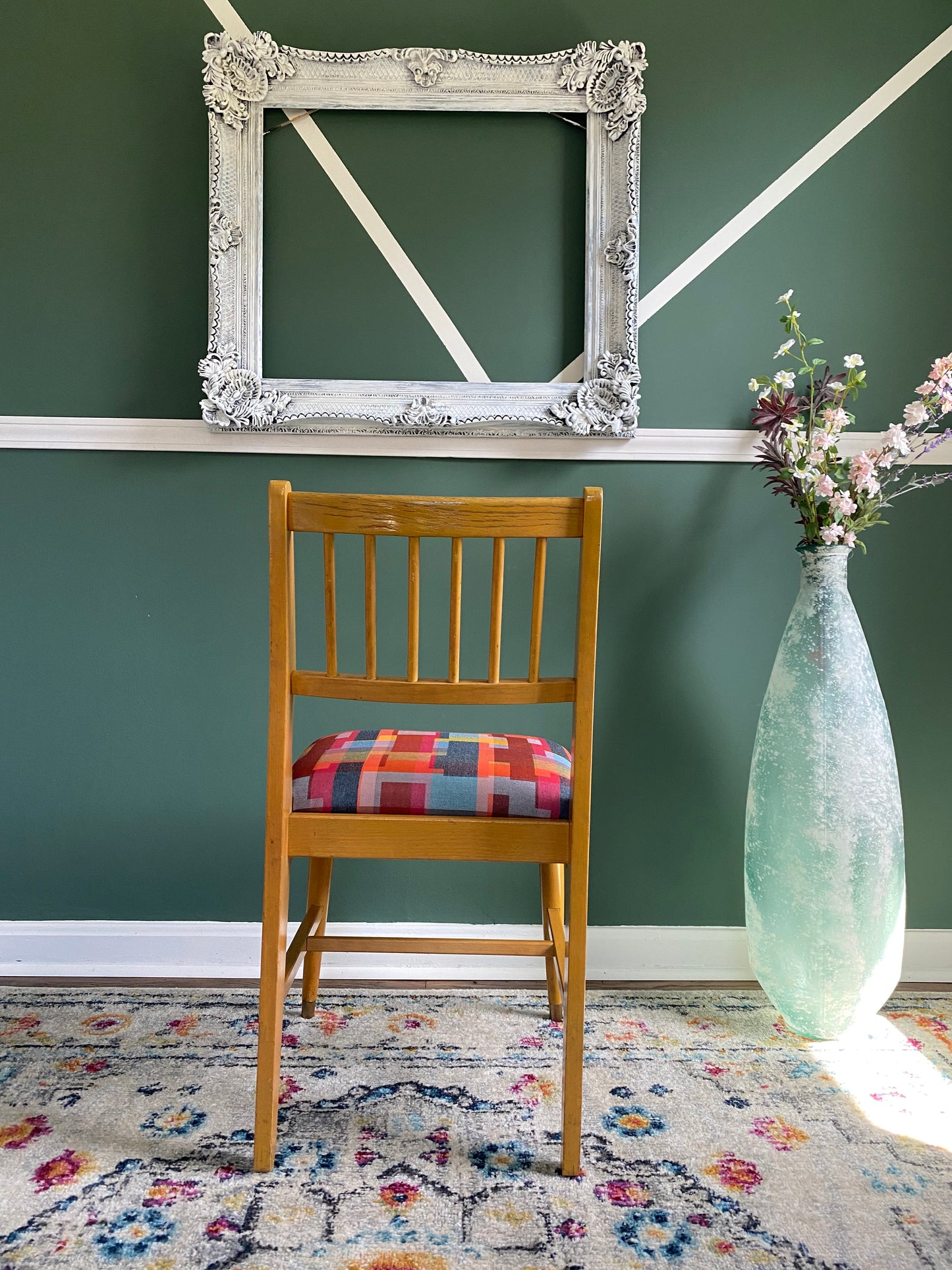 Reupholstered Mid-Century Modern Blonde Accent Chair by Liberty Chair Co.