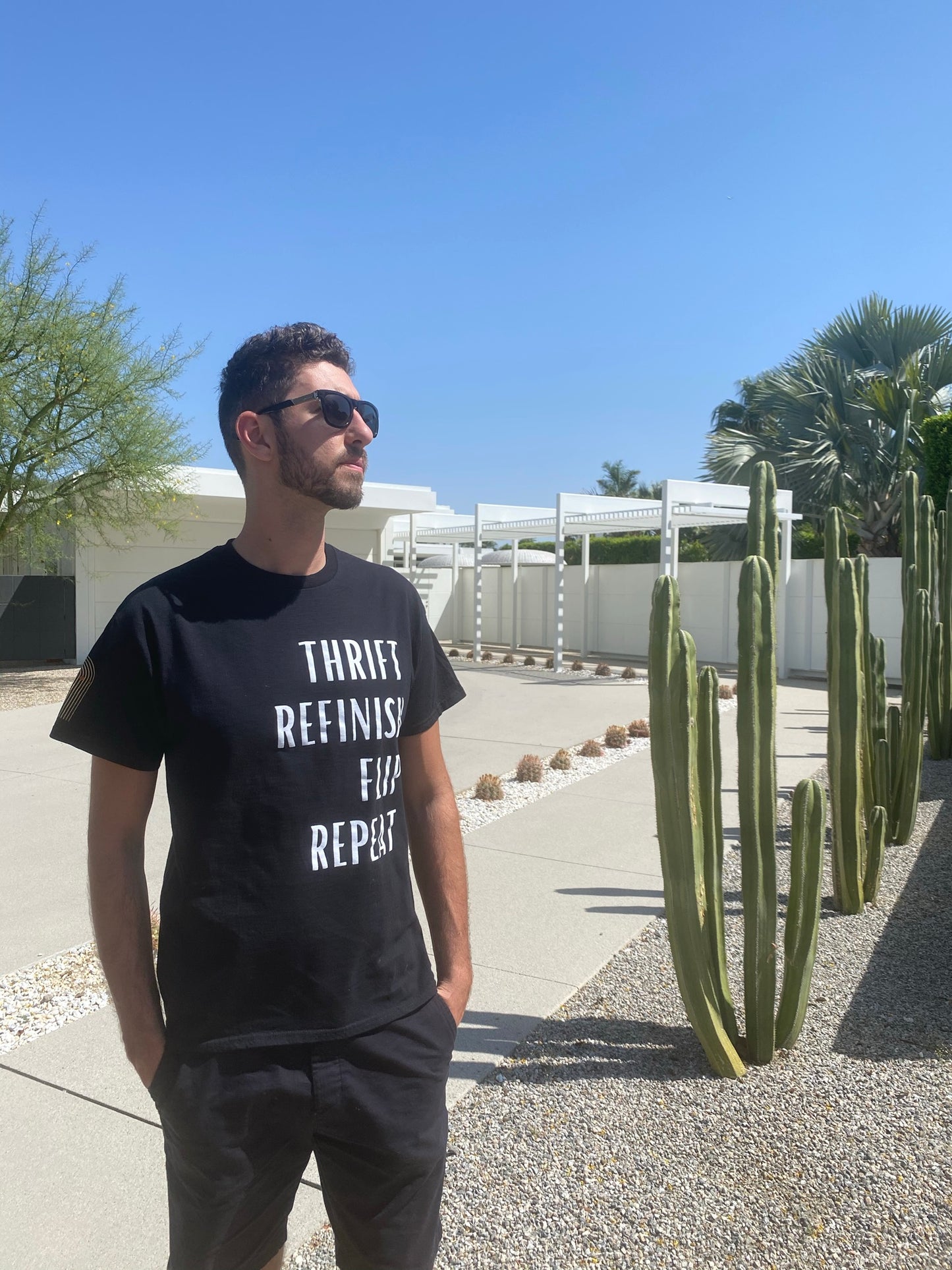 Thrift, Refinish, Flip, Repeat T-Shirt - Unisex