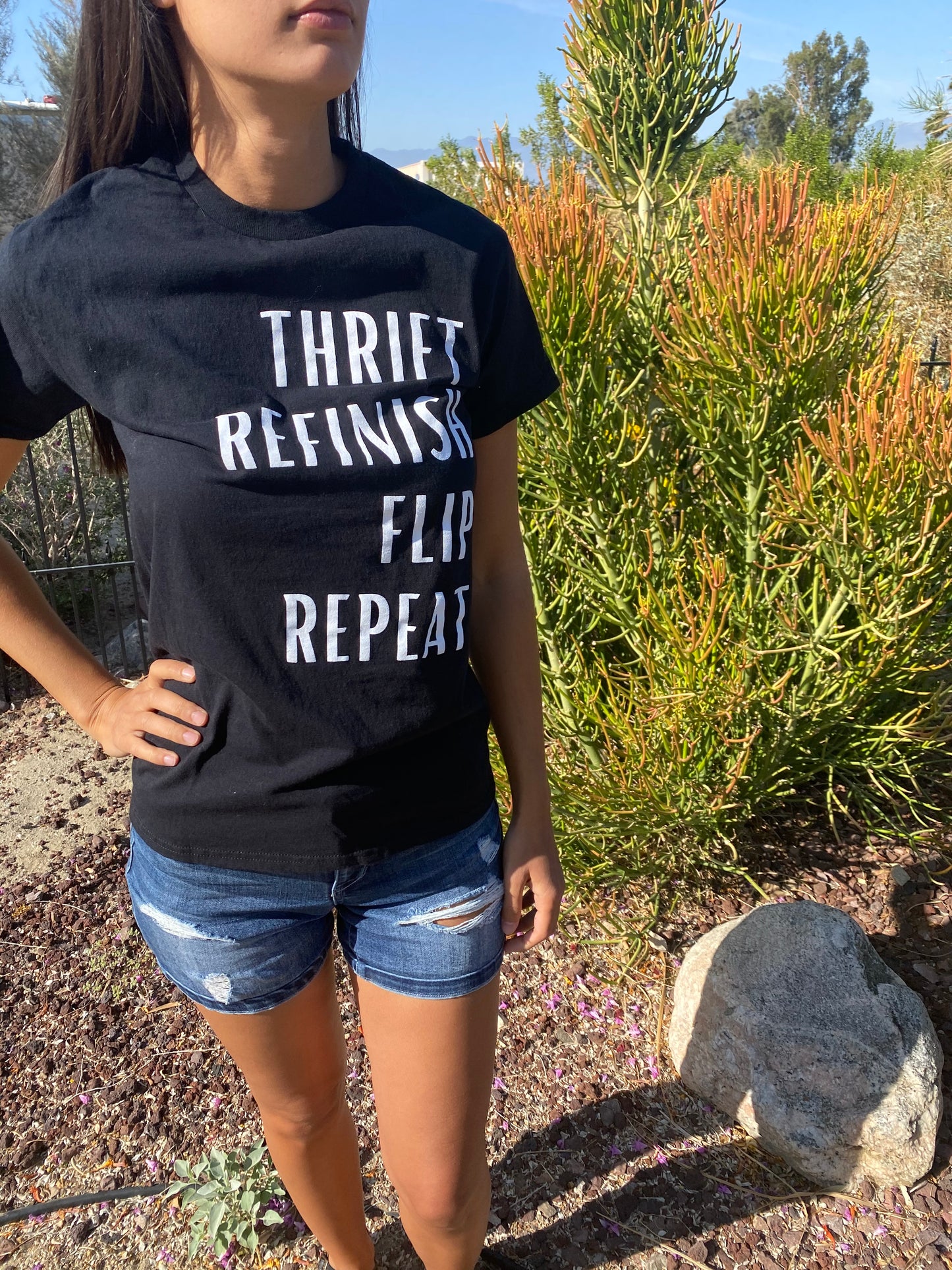 Thrift, Refinish, Flip, Repeat T-Shirt - Unisex