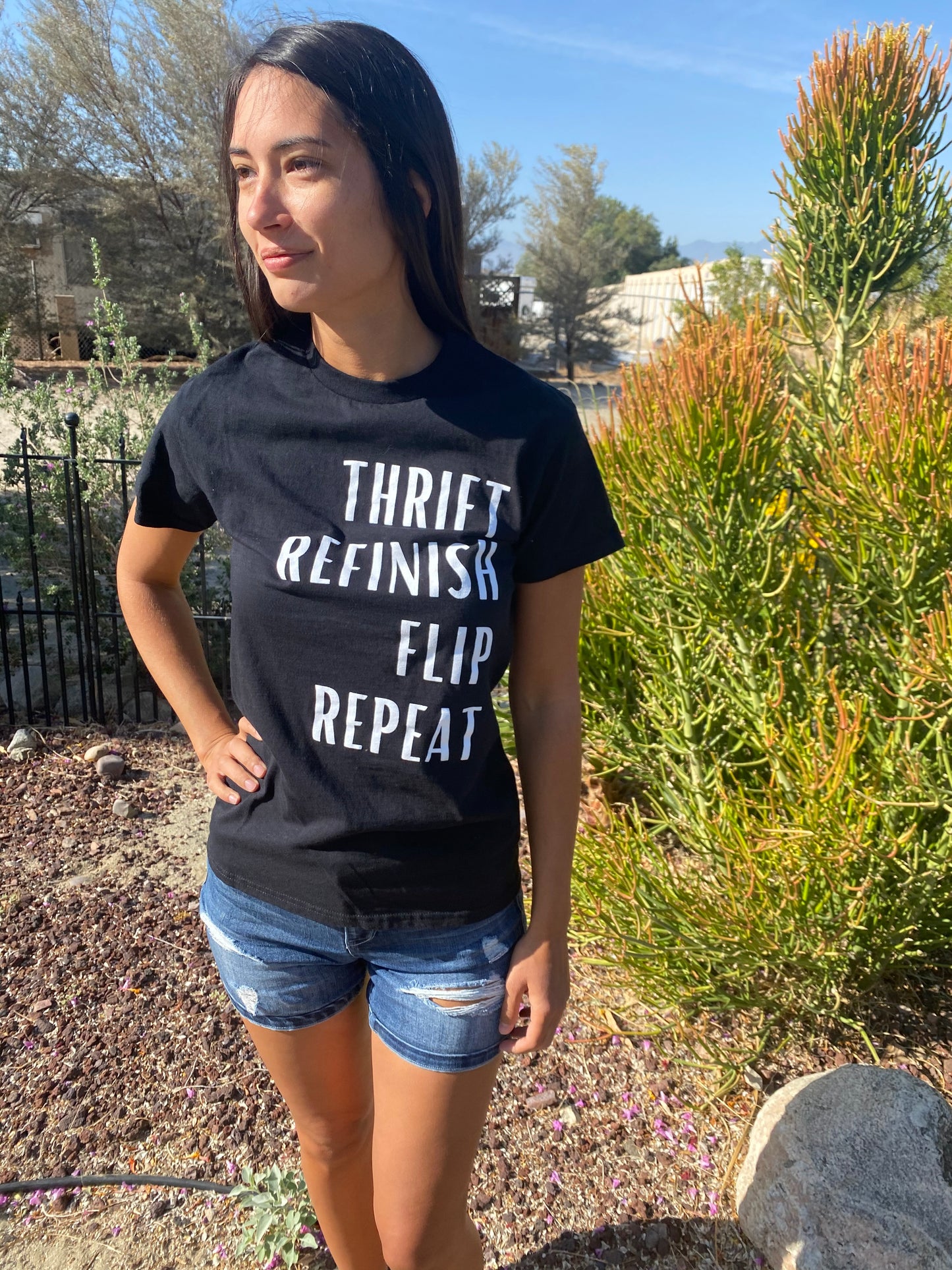 Thrift, Refinish, Flip, Repeat T-Shirt - Unisex