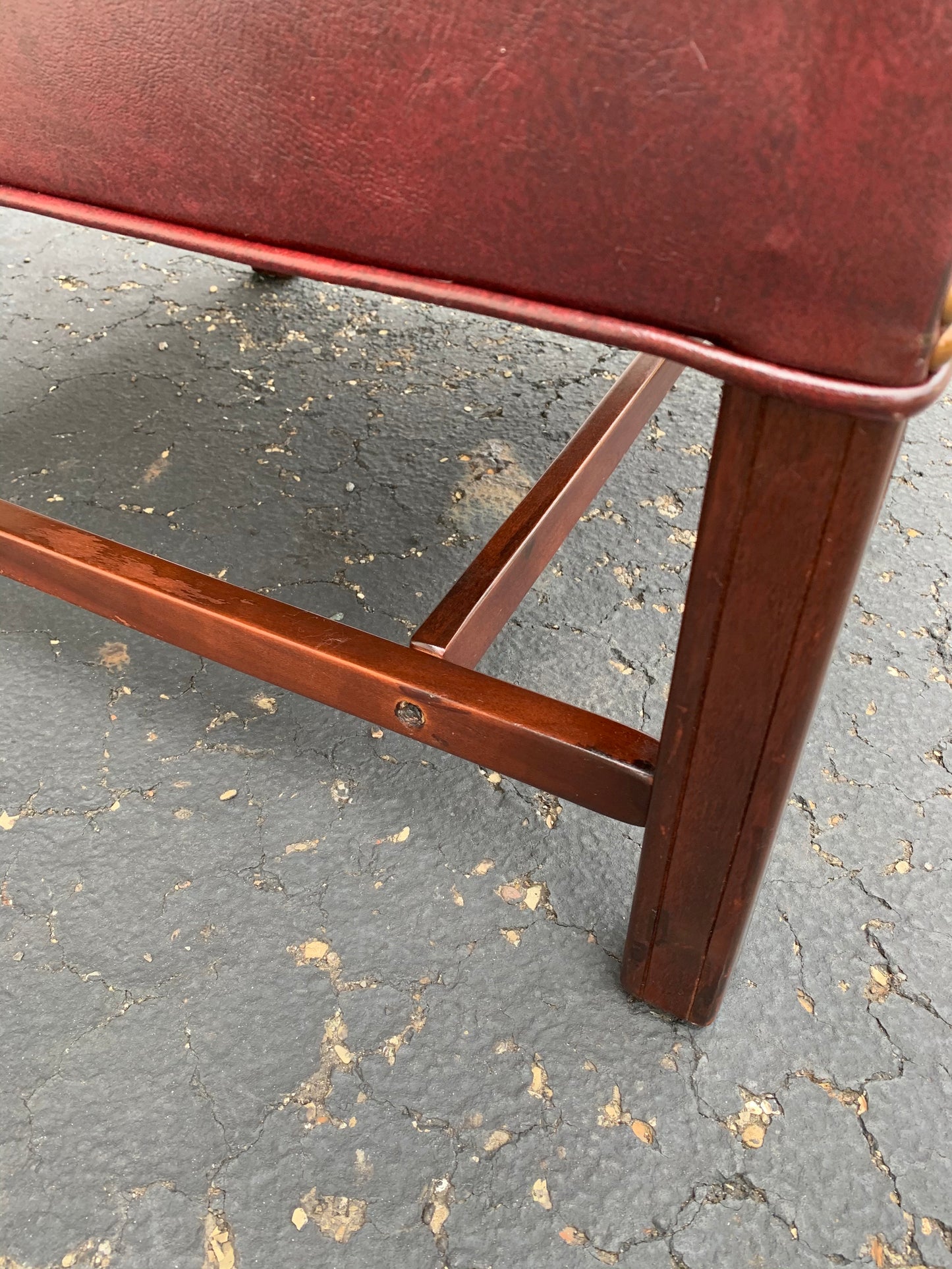 Faux-Leather Tufted Lounge Chair