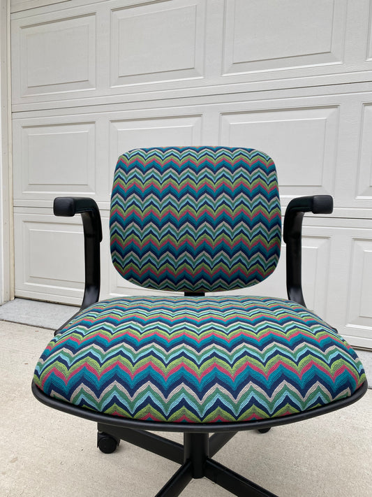 Reupholstered Office Chair by Stylex, Inc. in Mcm Fabric