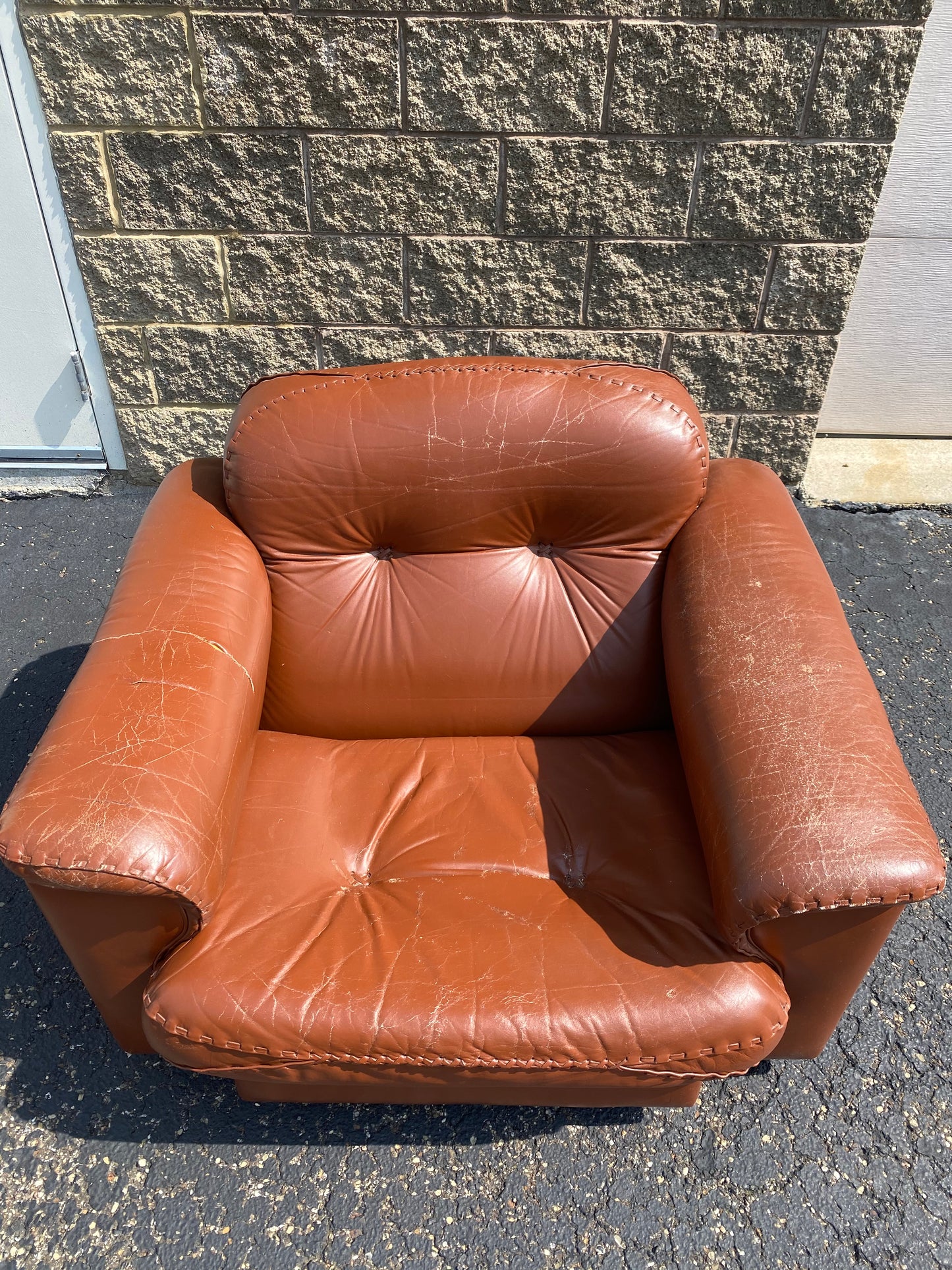 1960s De Sede "DS-101" Leather Lounge Chair