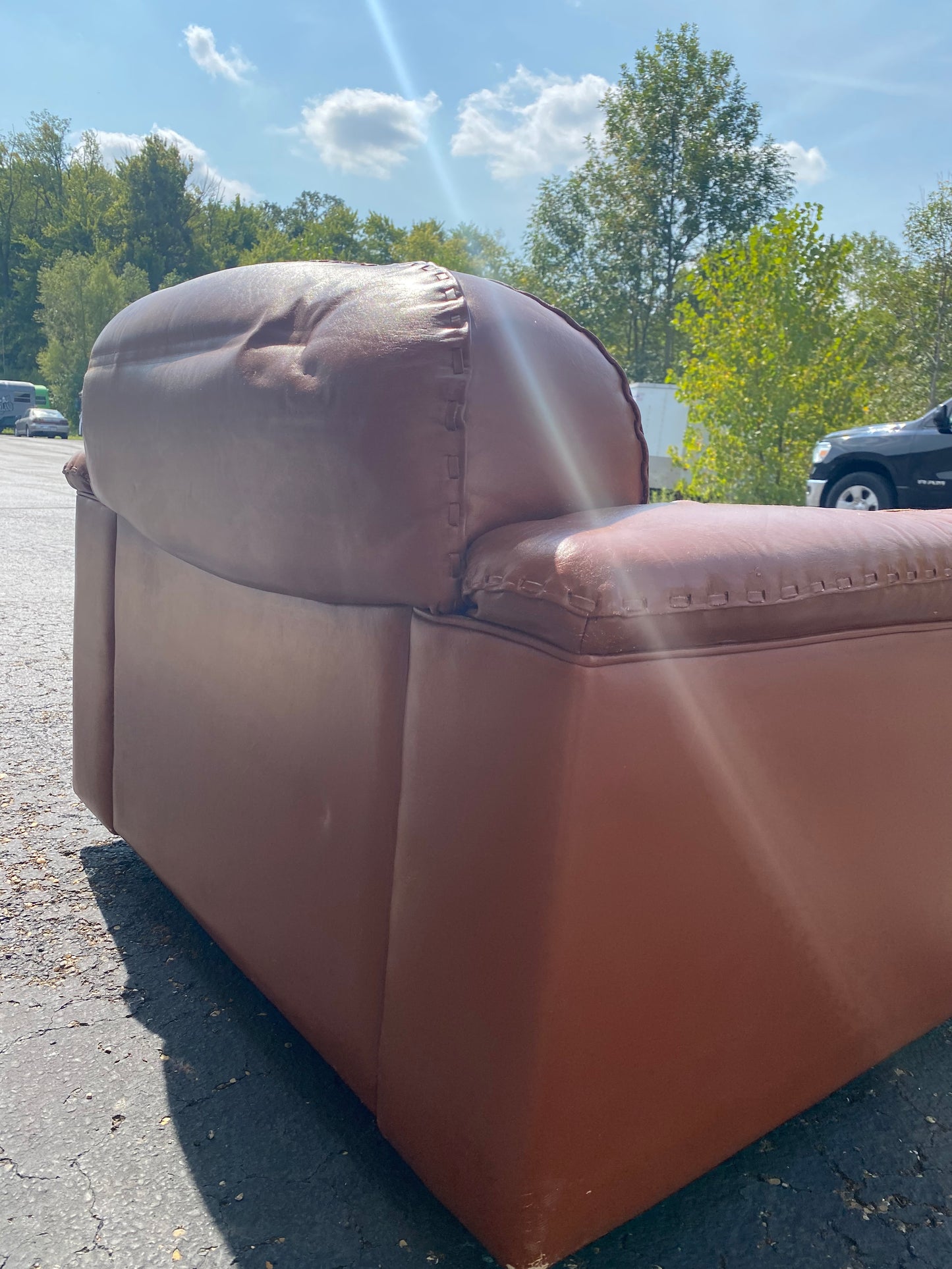 1960s De Sede "DS-101" Leather Lounge Chair