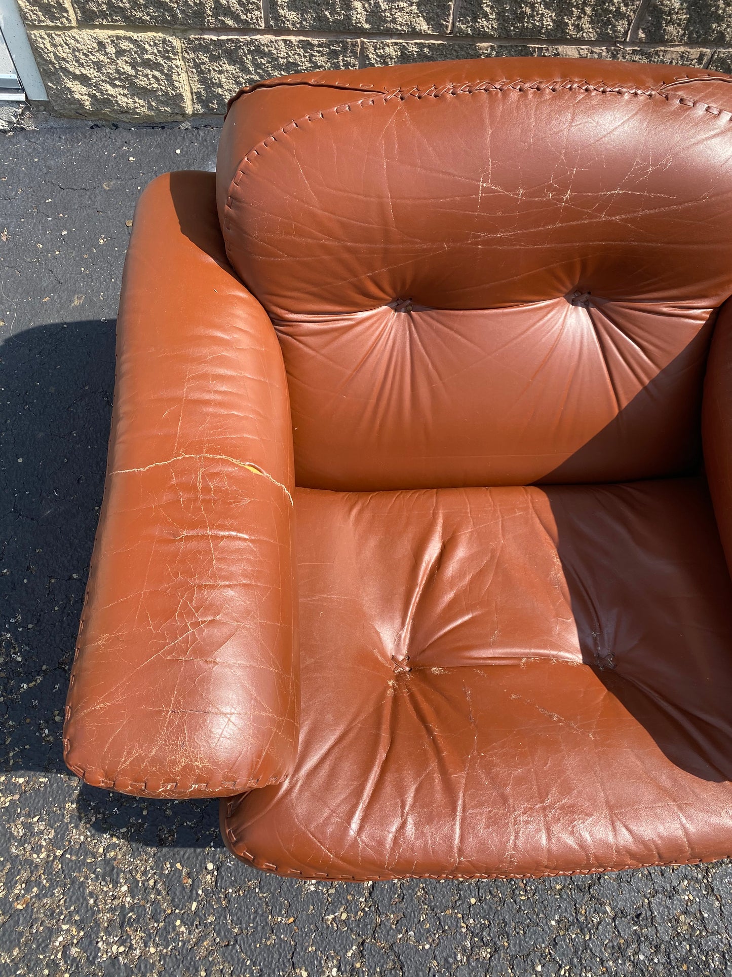 1960s De Sede "DS-101" Leather Lounge Chair