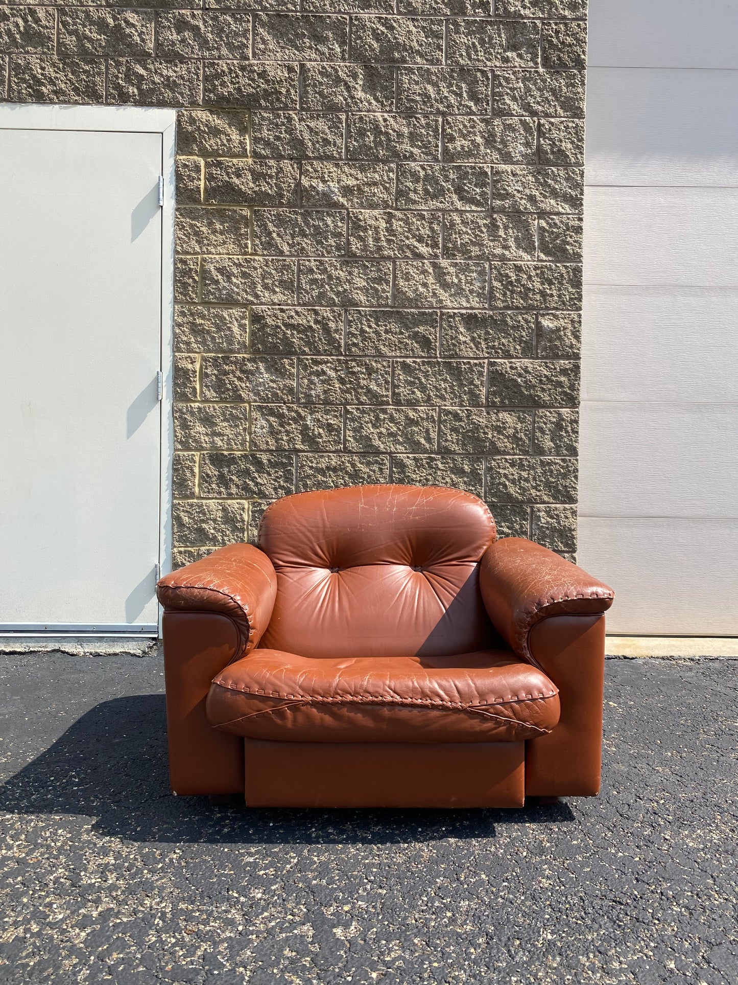 1960s De Sede "DS-101" Leather Lounge Chair